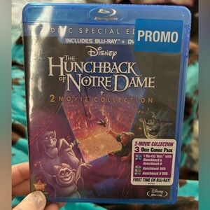 Disneys Hunchback of Notre Dame 1 & 2
3 disc special, includes dvd & blue ray